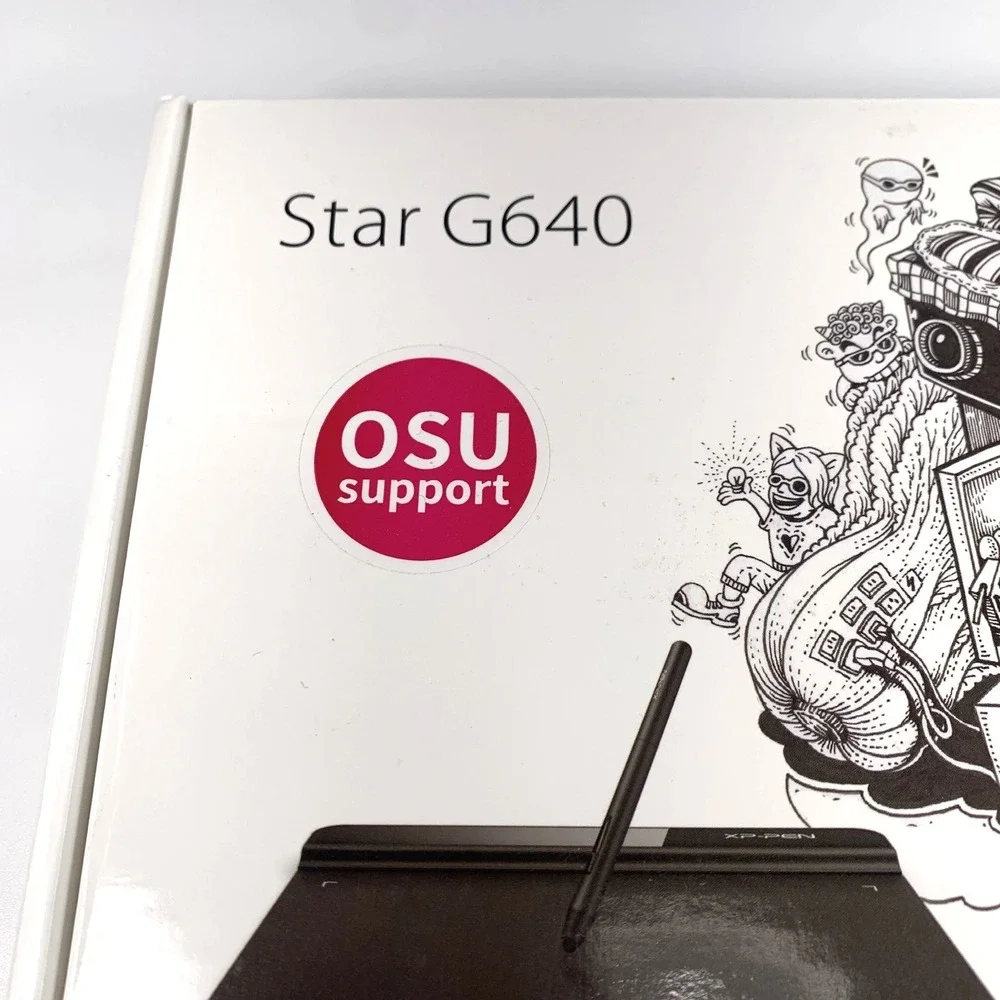 XP-PEN Star G640 Art Graphics Drawing Tablet Battery-free Stylus Pen